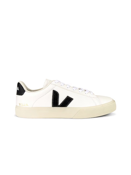 Veja Shoes - Veja Leather Low-Top Sneaker in White and Black